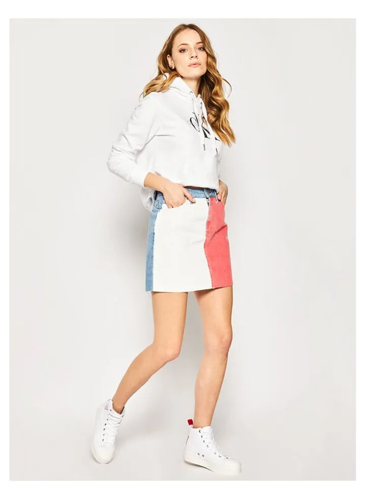 Short Denim Skirt Light Blue