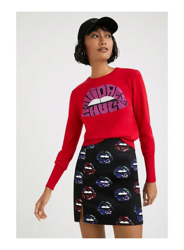 Slim Lips Miniskirt