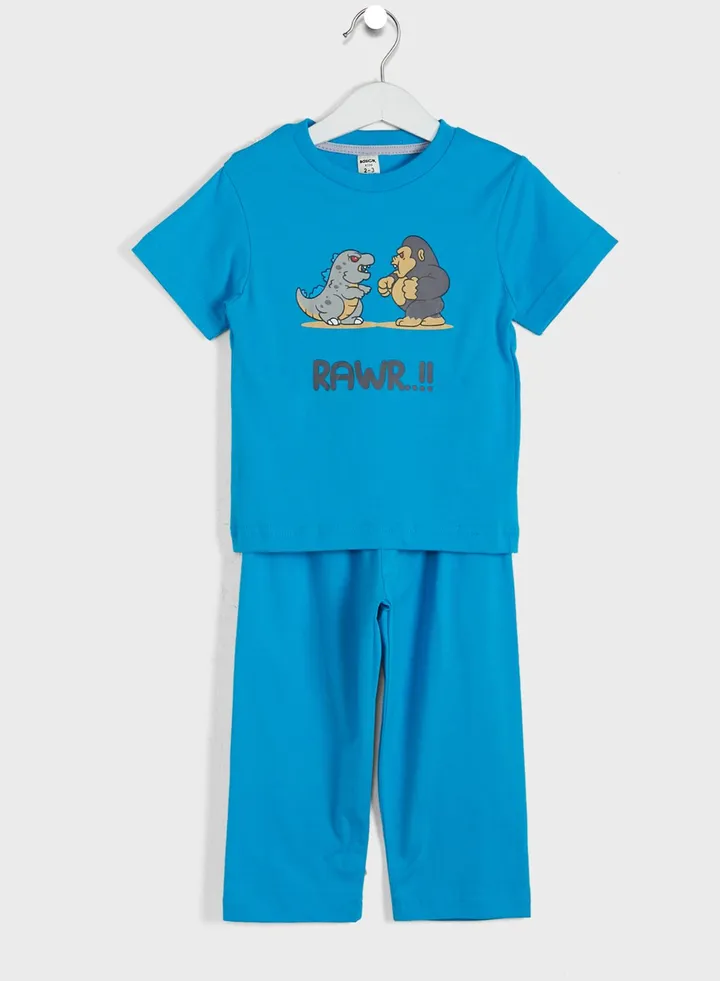 Kids Knitted Shorts Set