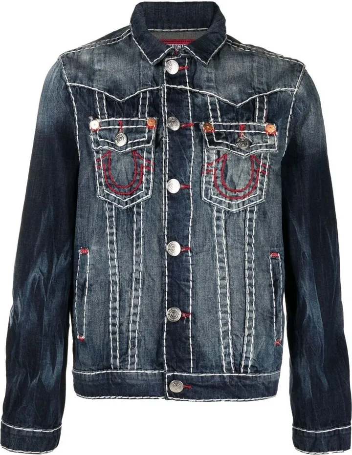 Blue Jimmy Vintage Old Fashion Denim Jacket
