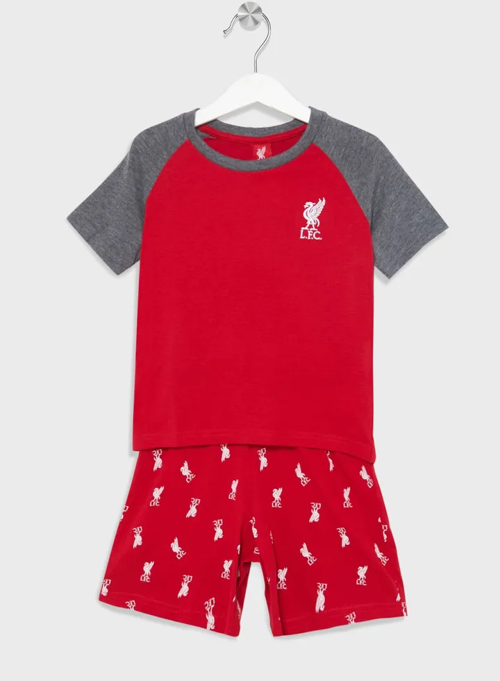 Kids Liverpool T-shirt Short Set