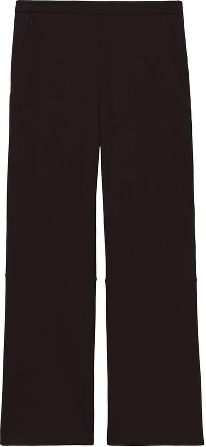 Scuba cropped flared trousers