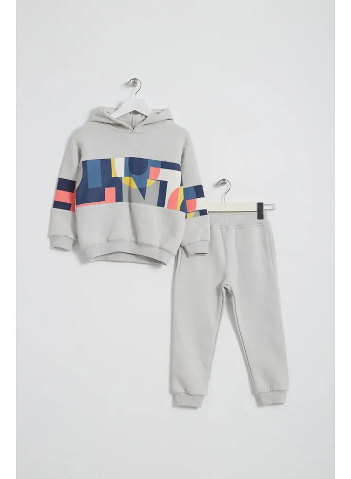 Boys Printed Cotton Set Pants and T-shirt