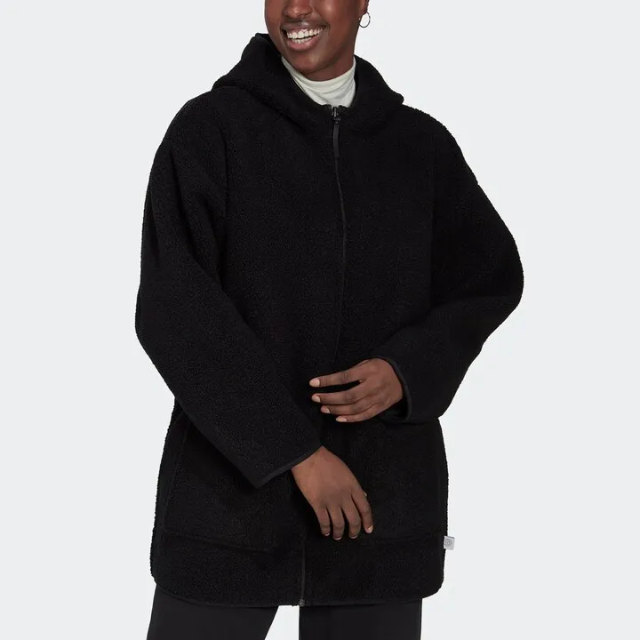 Women's adidas Polar Fleece Long Hooded Track Top