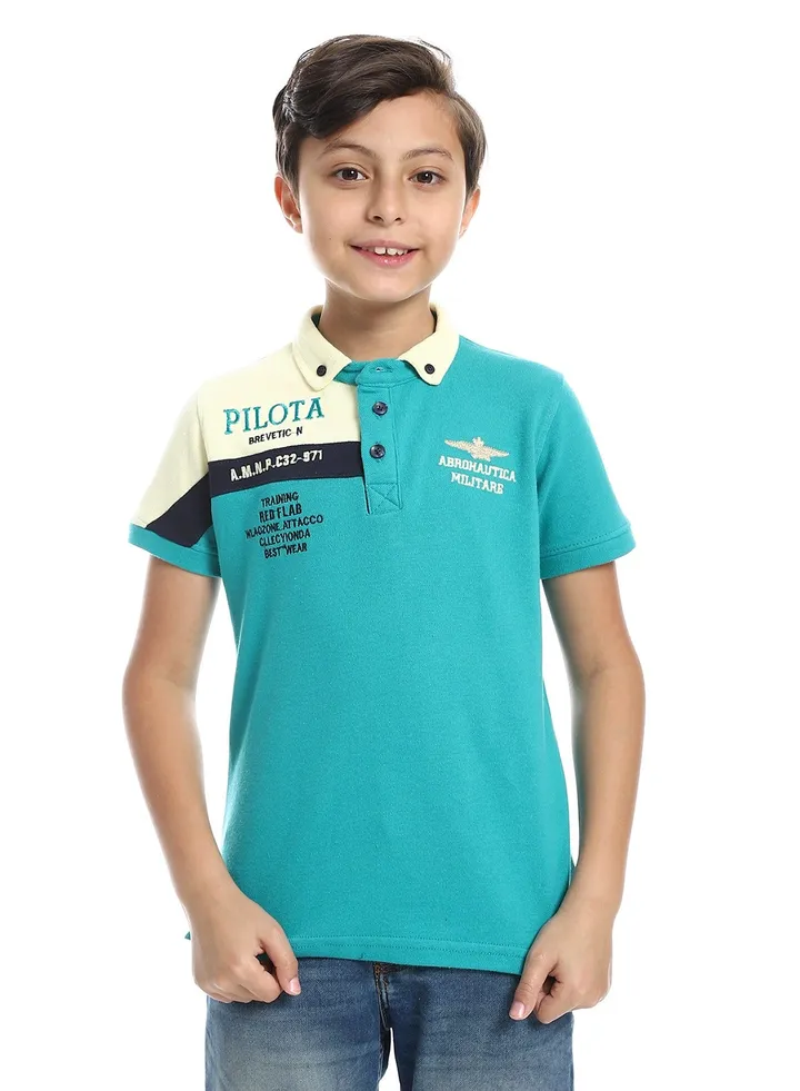 Boys Collared Neck Polo Shirt