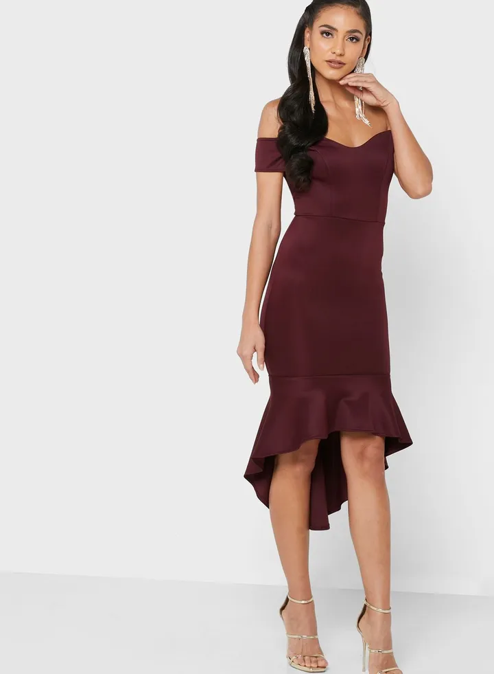 High Low Bodycon Dress