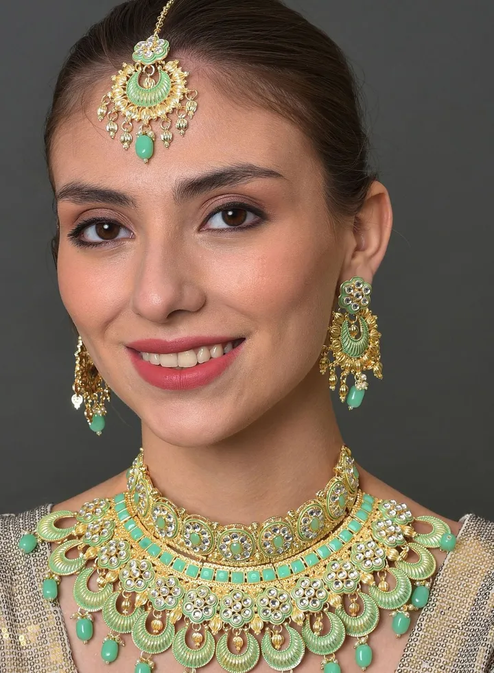 Kundan Gold Plated Necklace Set