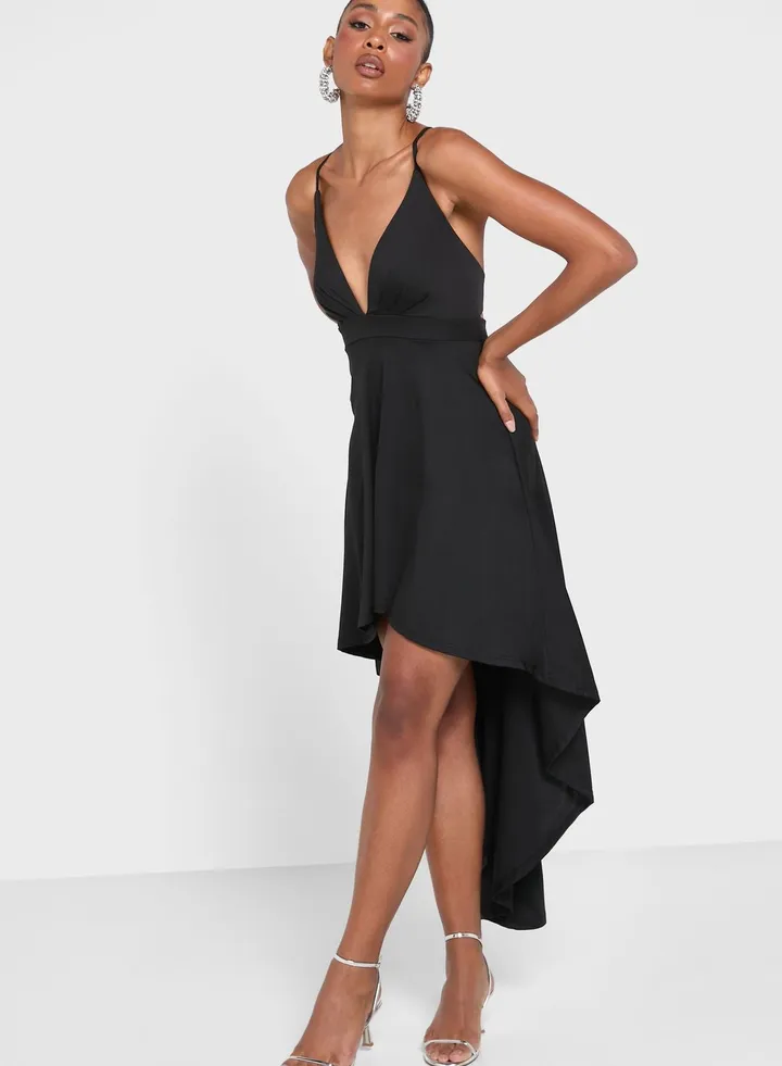Plunge Strappy Dress