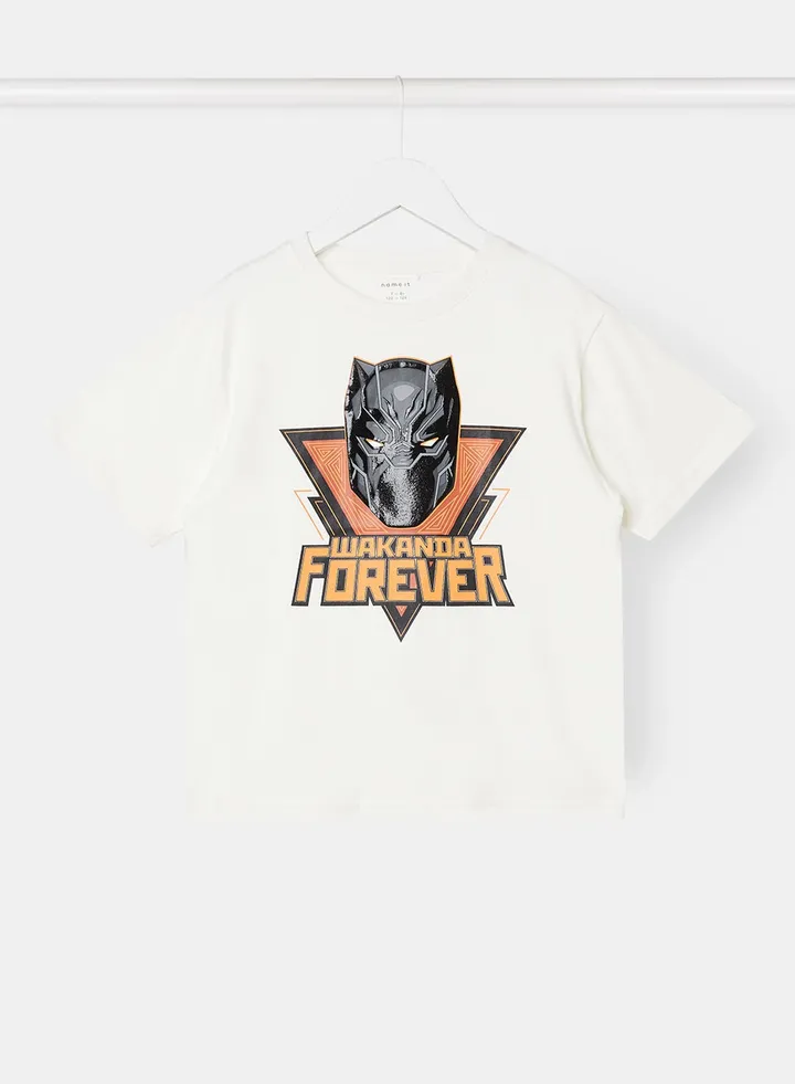 Boys Black Panther T-Shirt