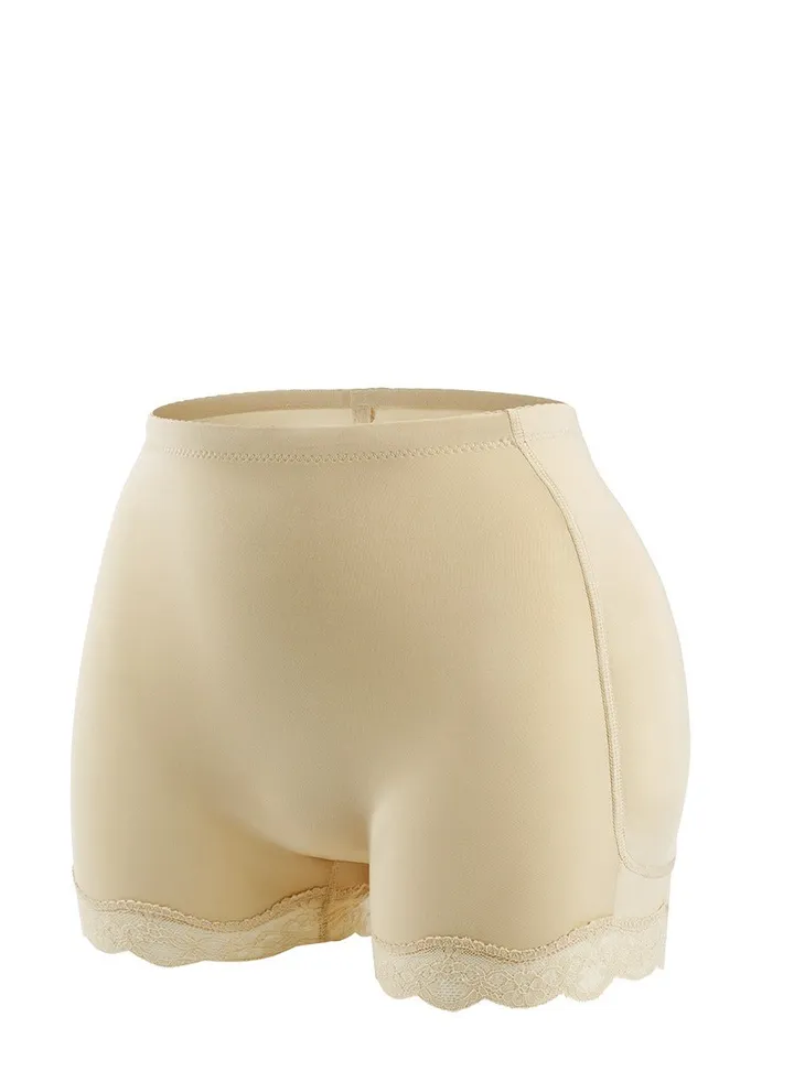 Women's Padded Thigh Lifter Panties Tummy Control Mesh Body Shaper Shorts Shapewear