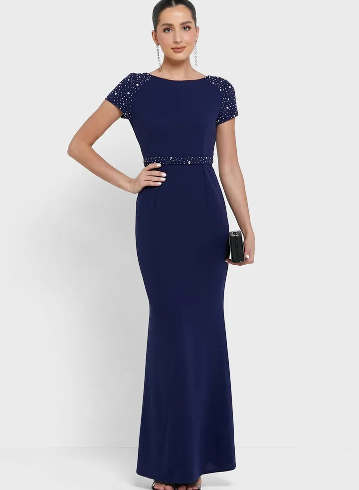 Short Sleeve Fishtail Dress