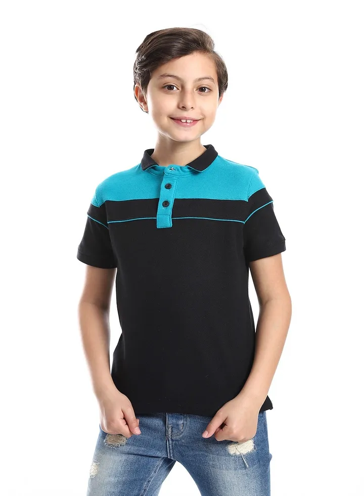 Boys Collared Neck Polo Shirt