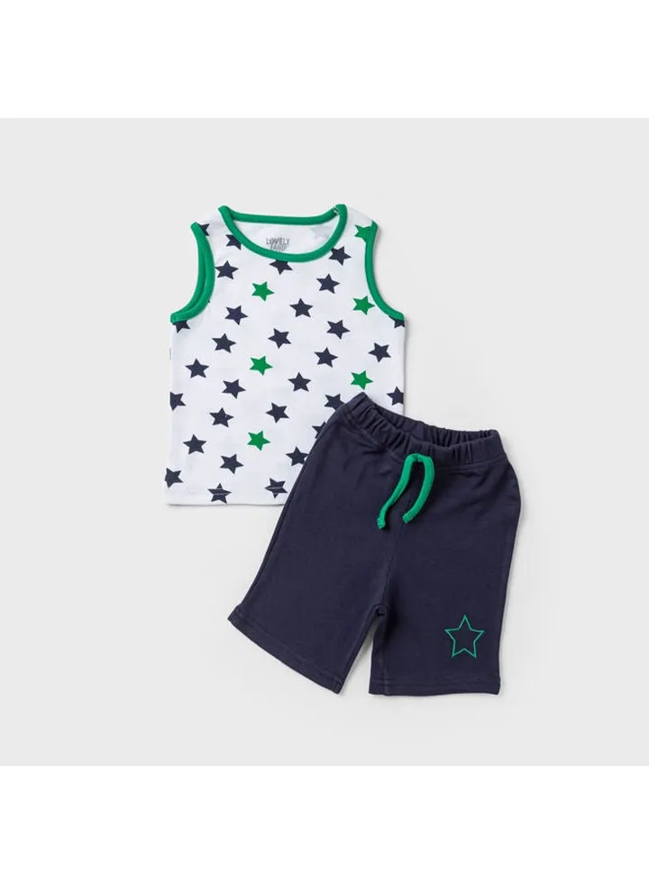 Pajama Boy White + Navy