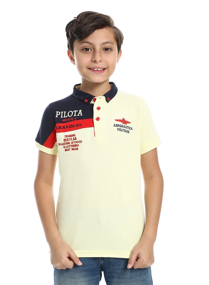 Boys Collared Neck Polo Shirt