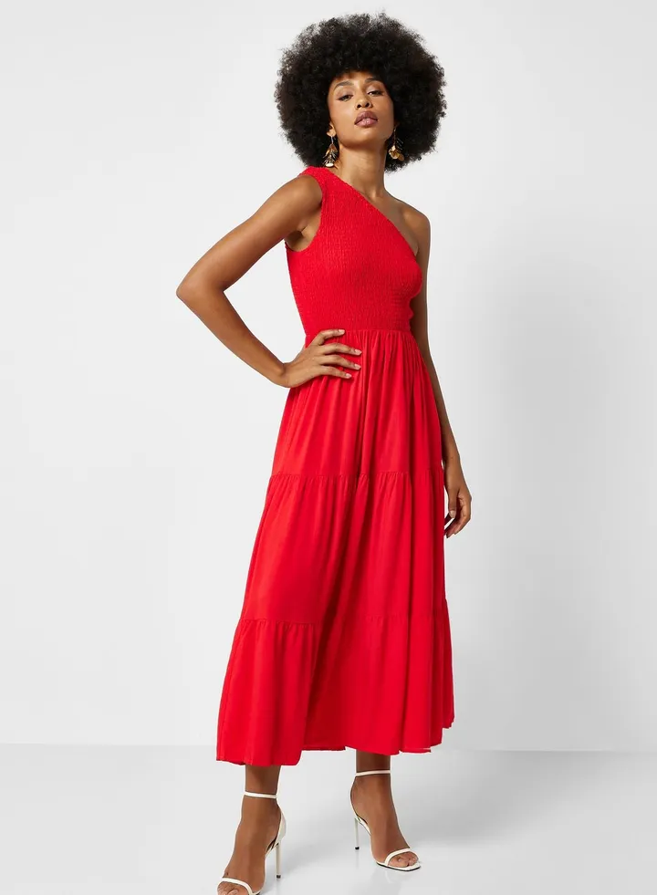 One Shoulder Classic Dress