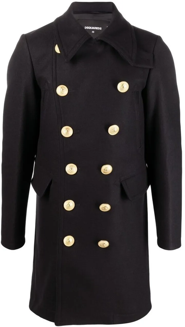 Double-Breasted Wool Coat