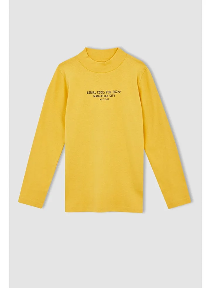 Boy Yellow Long Sleeve T-Shirt