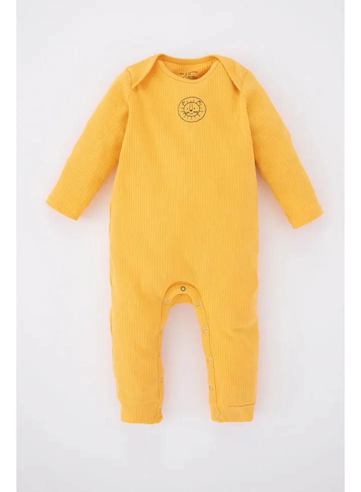 BabyBoy Regular Fit Bike Neck Long Sleeve Knitted Overalls
