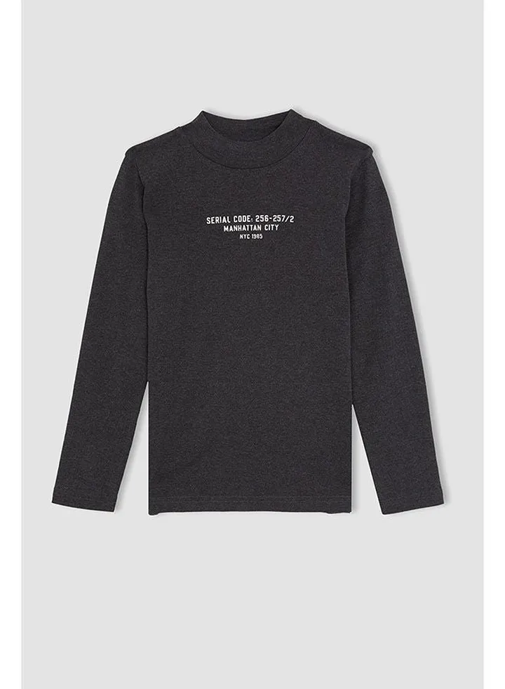 Boy Anthracite Long Sleeve T-Shirt
