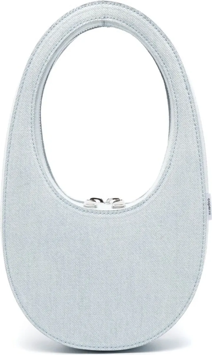 mini Swipe denim tote bag