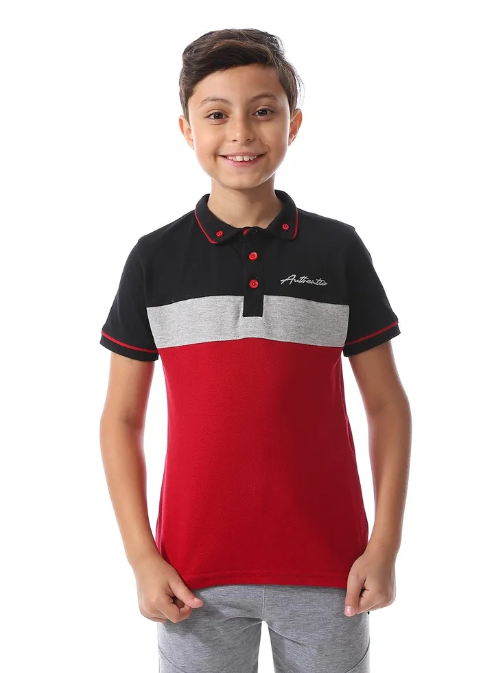 Boys Collared Neck Polo Shirt