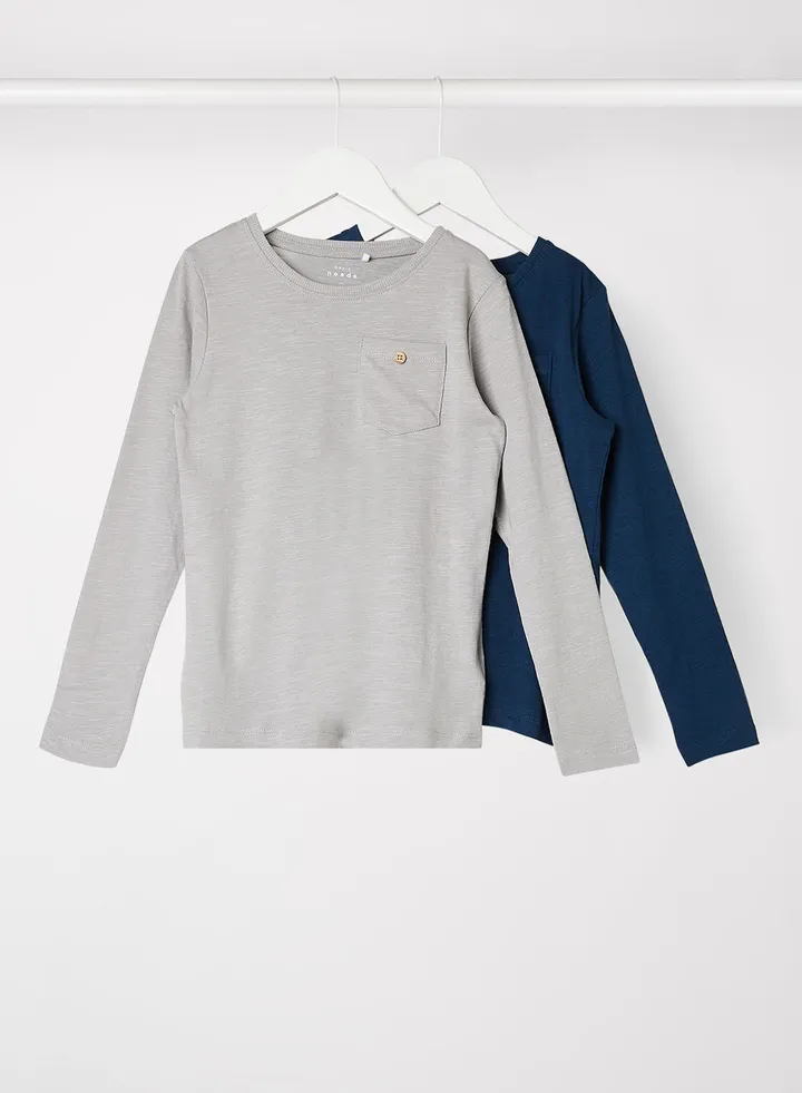 Kids Single Pocket T-Shirt (Pack of 2)
