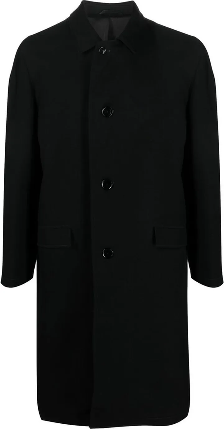 Cotton-Wool Single Breasted Coat