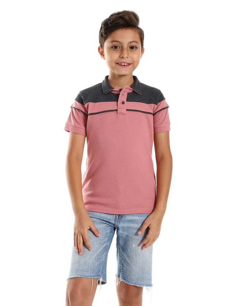 Boys Collared Neck Polo Shirt