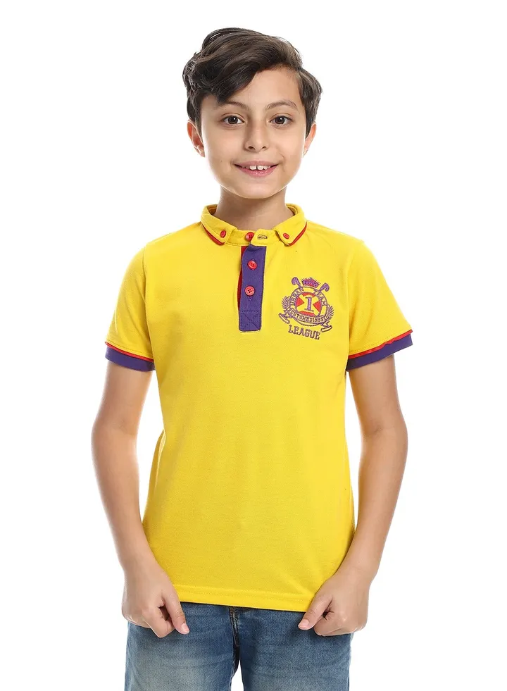 Boys Collared Neck Polo Shirt