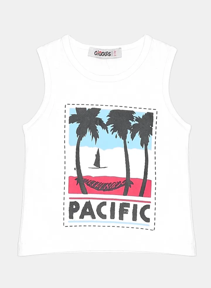 TANK TOP white Kids Boys