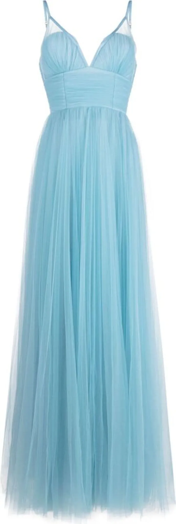 Belted Tulle Gown