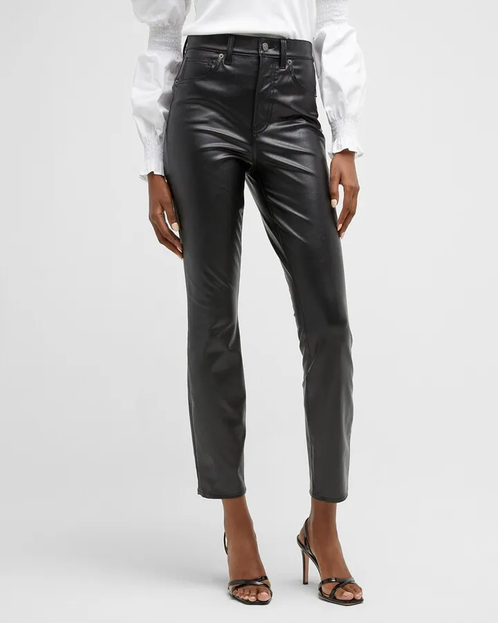 Maera High-Rise Skinny Faux-Leather Pants