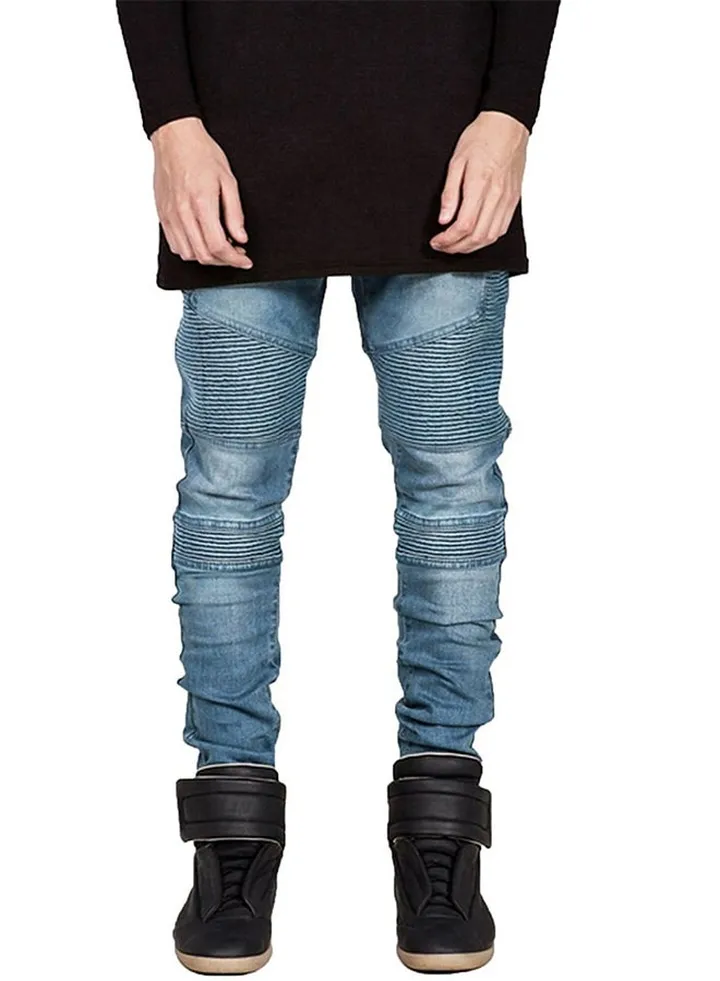 Straight Slim Fit Jeans Blue