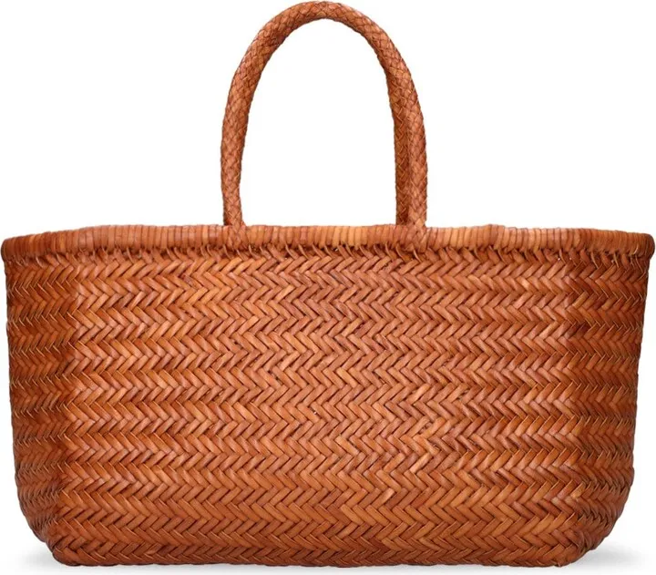 Triple Jump Big bamboo leather bag