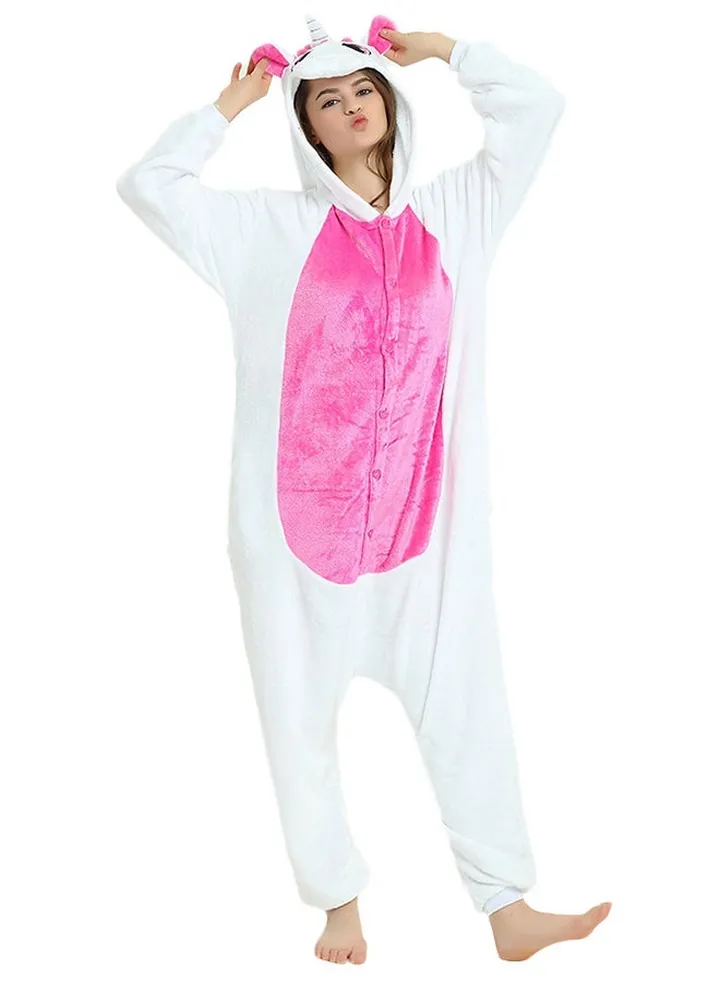 Unicorn Onesie Pink/White
