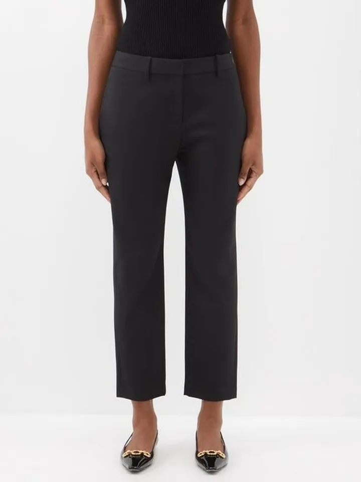 Tel Aviv Wool-blend Cropped Trousers