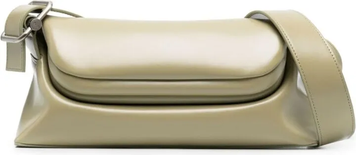 Folded Brot leather shoulder bag