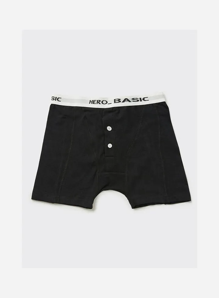 Printed Low-Rise Boxer Black