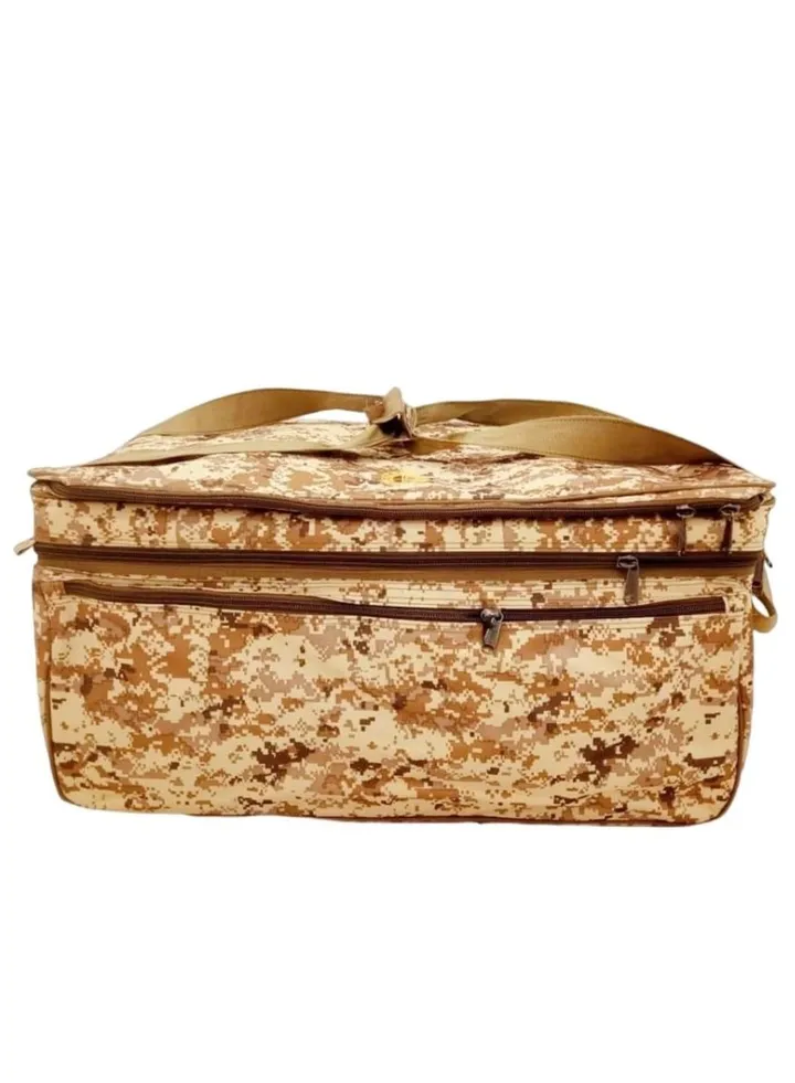 Camping Bag Travel Luggage with Iron Frame Army Camouflage Design Big Size N-1017