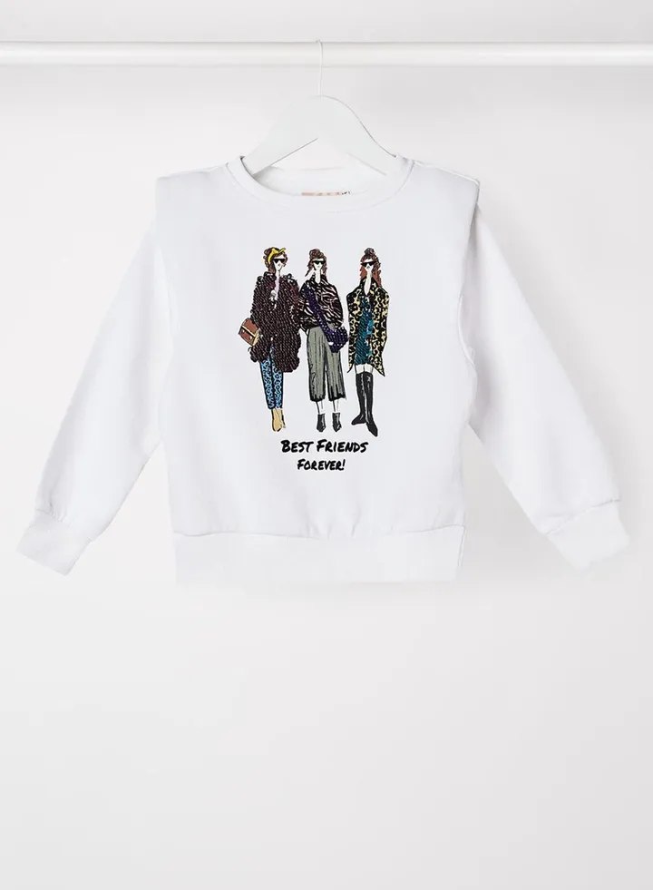 Kids Extended Shoulder Sweatshirt