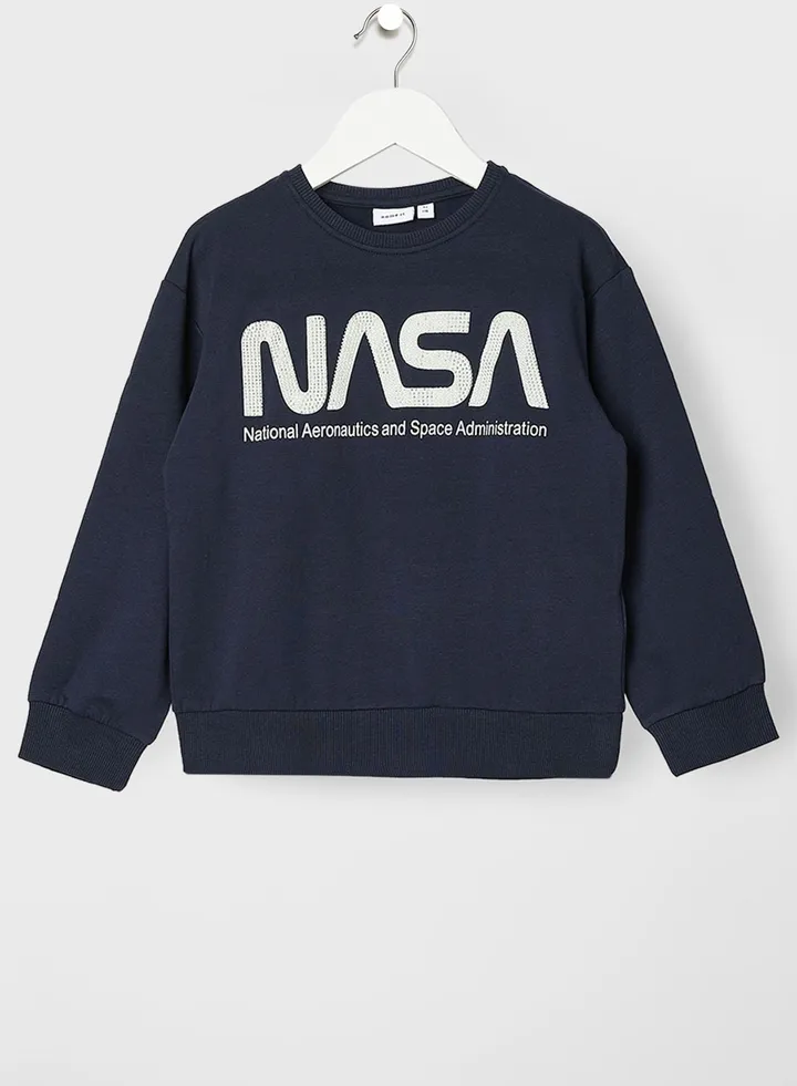 Kids Nasa Long Sleeve Sweatshirt