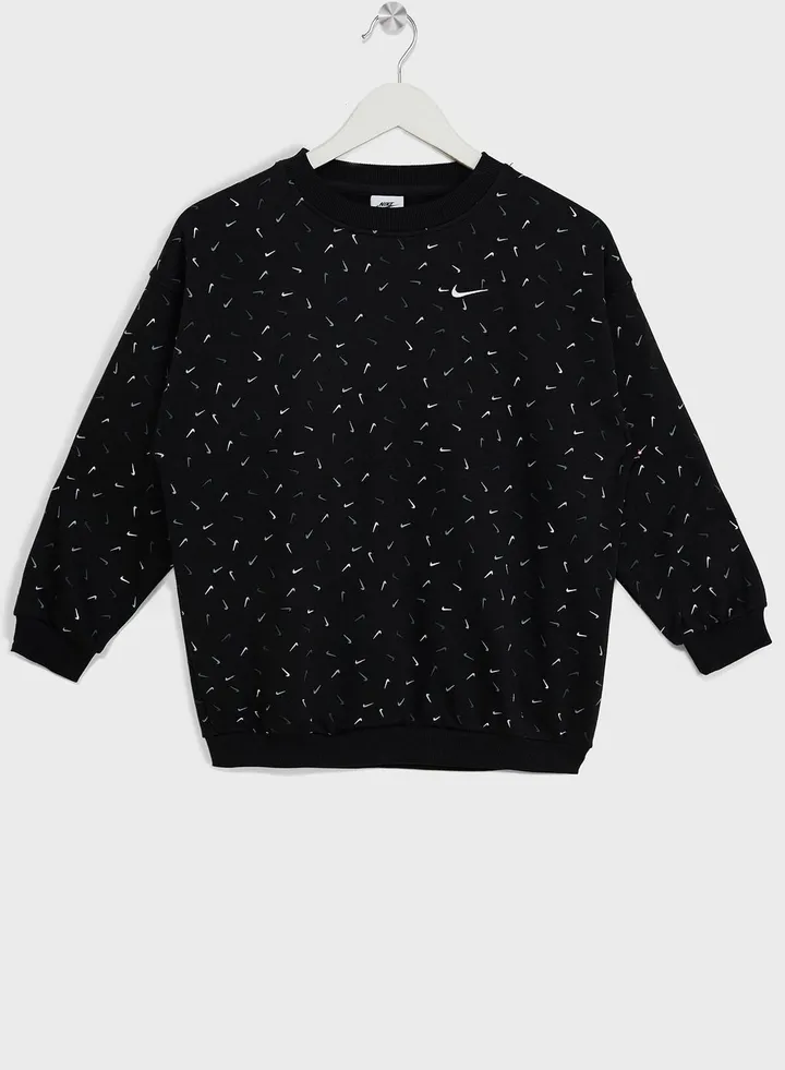 Kids Club Fleece Logo Oversized Sweatshirt