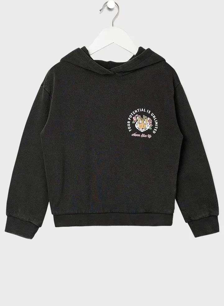 Kids Back Graphic Hoodie