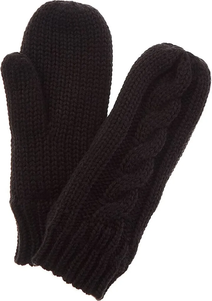 Hat Attack Cable Knit Lined Mittens