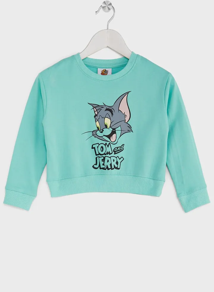 Girls Tom And Jerry Sweatshirt