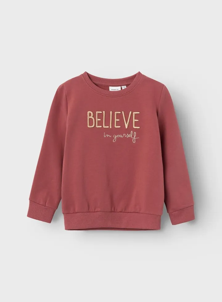 Kids Slogan Print Sweatshirt