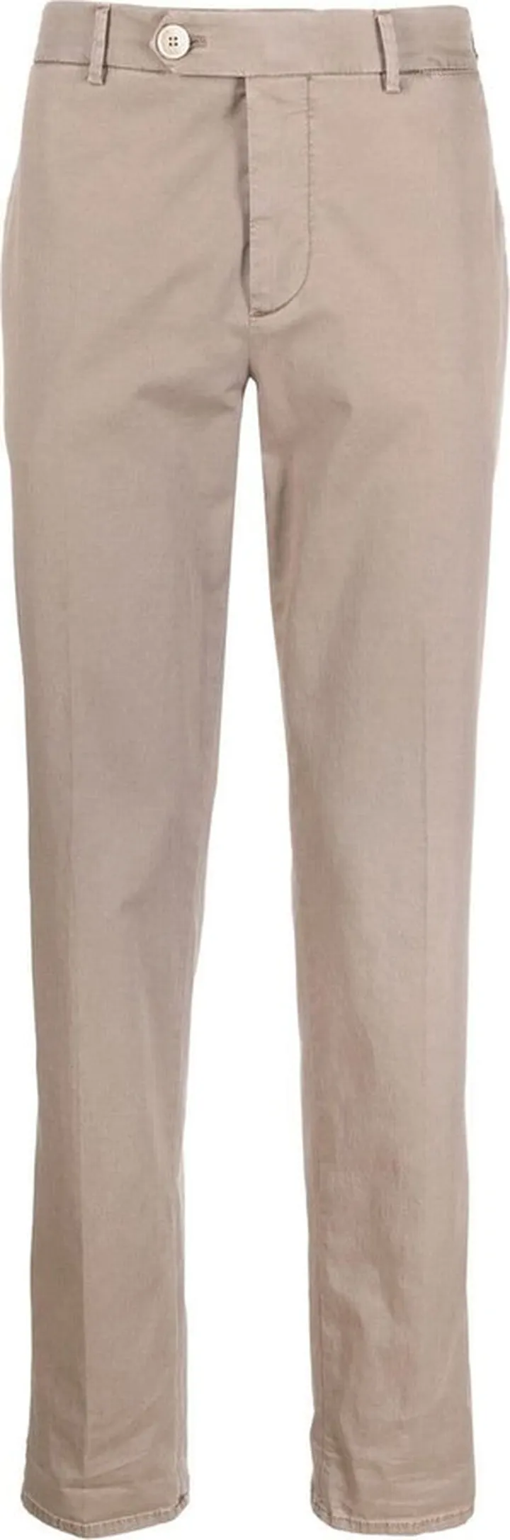 Straight-Leg Cotton Trousers