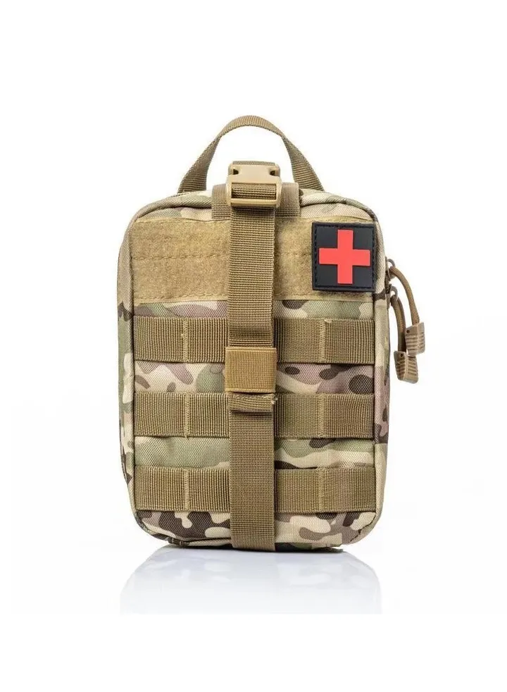 First Aid Bag, Tactical Medical Pouch, Waterproof Lightweight First Aid Kit Medical Bag, Emergency Survival Kit Bag For Hiking Travel Home Emergency Treatment Case, ( CP Camouflage )