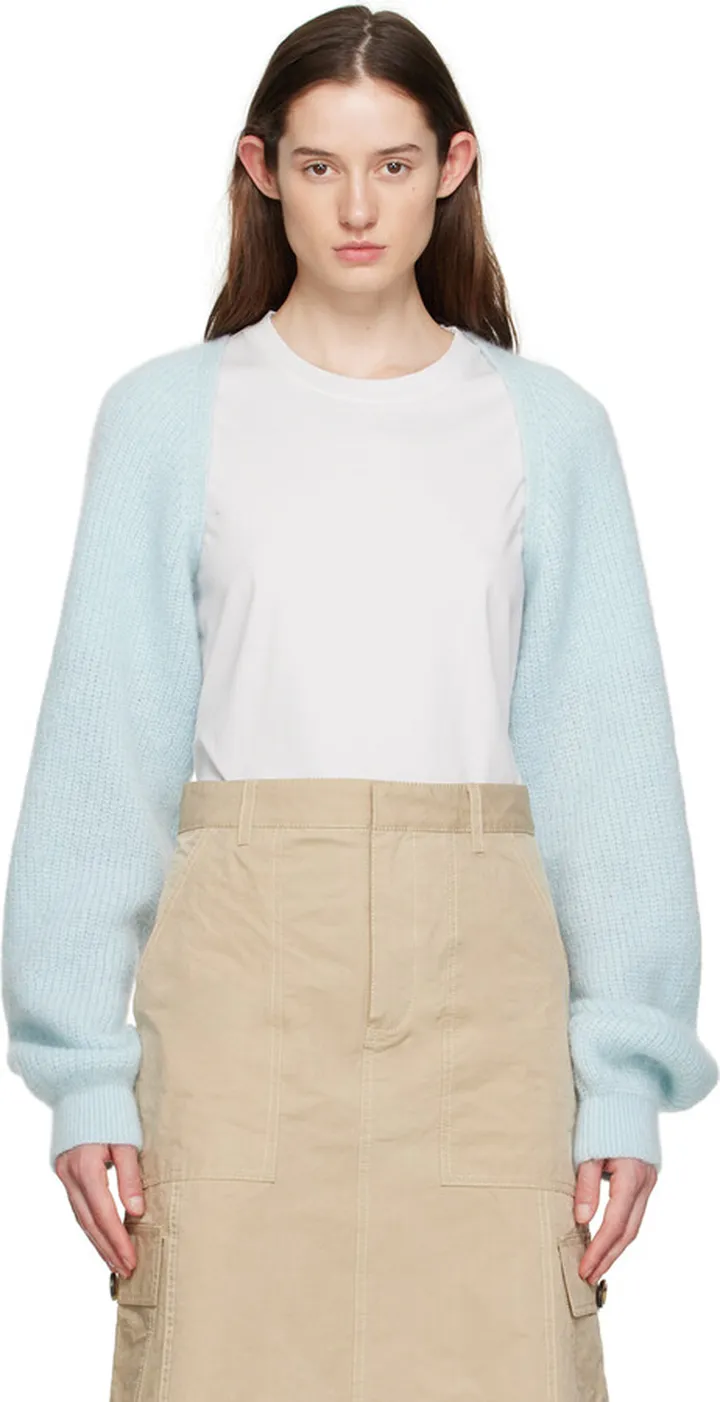 Marc Jacobs Blue 'The Mohair Bolero' Cardigan