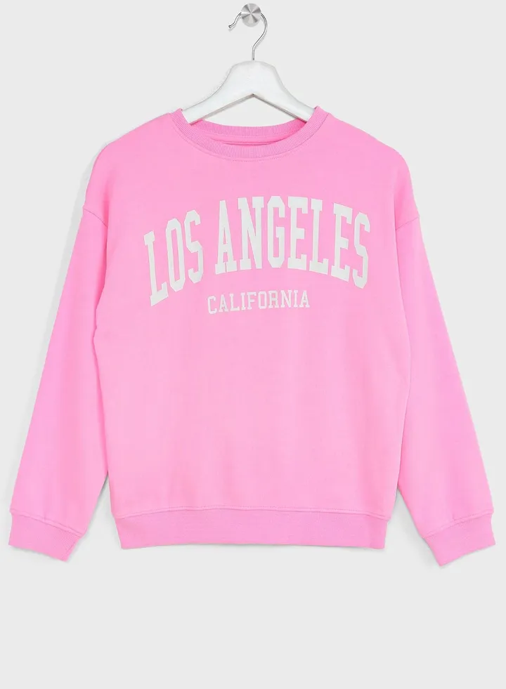Girls City Printing Sweatshirt